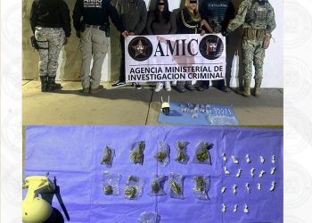 Cateo interinstitucional en Sonoyta deja cuatro detenidos y aseguramiento de droga