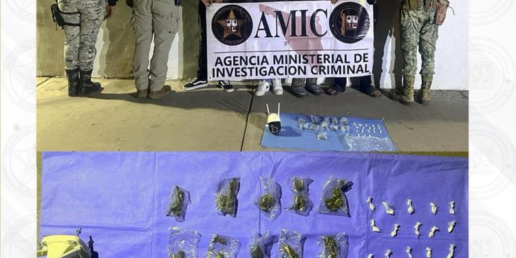 Cateo interinstitucional en Sonoyta deja cuatro detenidos y aseguramiento de droga