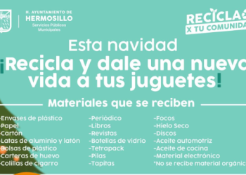Invita Ayuntamiento de Hermosillo a donar juguetes con la campaña “Recicla y dale una nueva vida a tus juguetes”