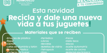 Invita Ayuntamiento de Hermosillo a donar juguetes con la campaña “Recicla y dale una nueva vida a tus juguetes”