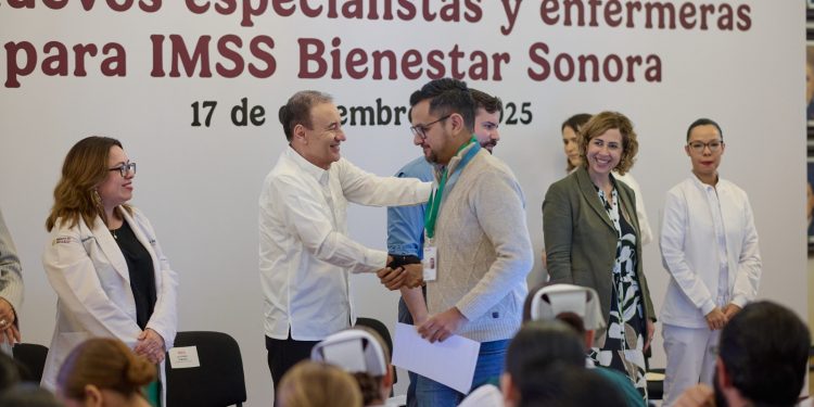 Sonora suma 125 médicas, médicos especialistas y enfermeras a sistema IMSS Bienestar