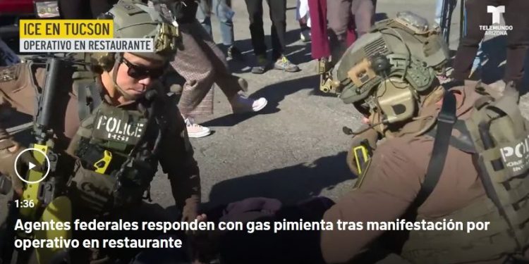 Arrestan a 46 inmigrantes indocumentados de México durante operativo en Tucson, dice ICE