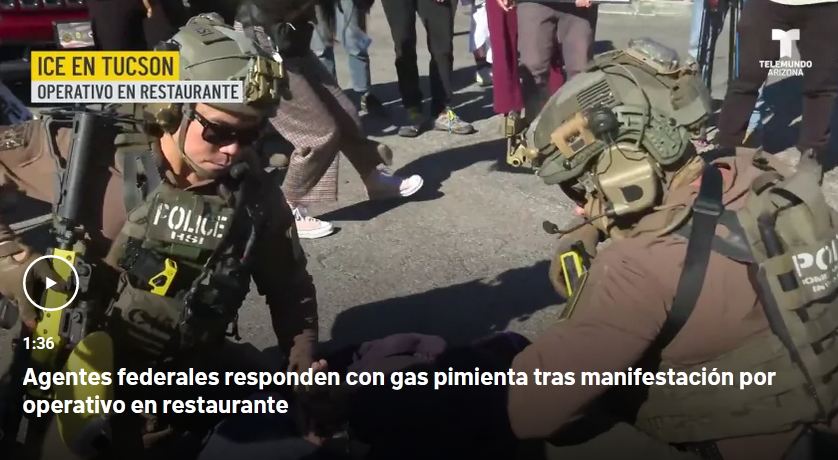 Arrestan a 46 inmigrantes indocumentados de México durante operativo en Tucson, dice ICE