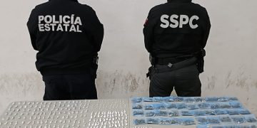 Incauta Policía Estatal y SSPC federal más de 700 envoltorios de narcótico en operativo en Nogales
