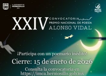 Convoca IMCA al XXIV Premio Nacional de Poesía Alonso Vidal