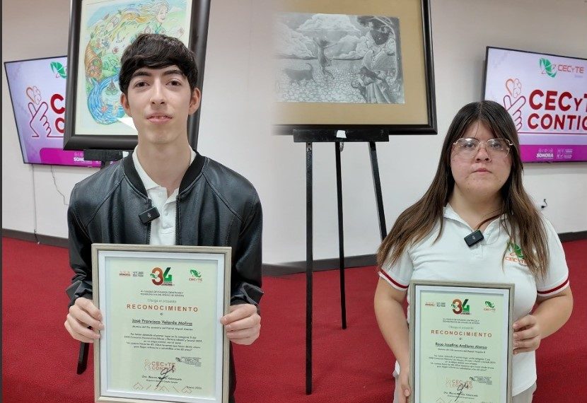 Estudiantes de Cecyte destacan en Concurso Nacional de Dibujo y Pintura Juvenil 2025