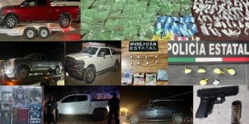 Policía Estatal fortalece la seguridad con aseguramiento de arma, vehículos y narcótico en Sonora