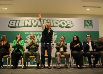 Vista Arturo Escobar Y Vega a la militancia Verde en Sonora.