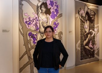 Exhiben piezas de dibujo monumental inspiradas en la obra de Abigael Bohórquez
