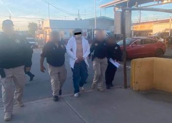 Coordinación interinstitucional permite asegurar a ciudadano estadounidense en San Luis Río Colorado con órdenes de arresto en EUA