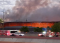 Monitorean calidad del aire ante incendio de tienda Sam’s Club de Hermosillo