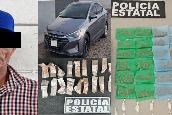 Fuerza operativa de la Policía Estatal asegura 550 dosis de narcótico