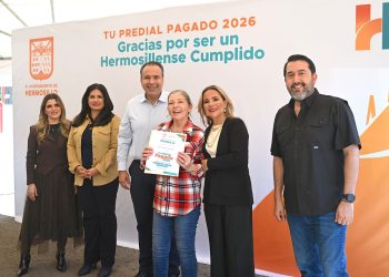 Beneficia Toño Astiazarán a familias hermosillenses con programa “Tu Predial Pagado 2026”