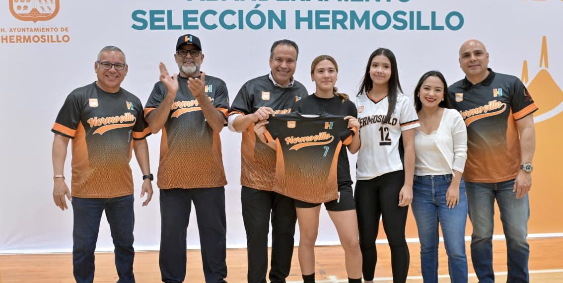 Abandera Toño Astiazarán a la selección más grande de Hermosillo que participará en la Olimpiada Nacional