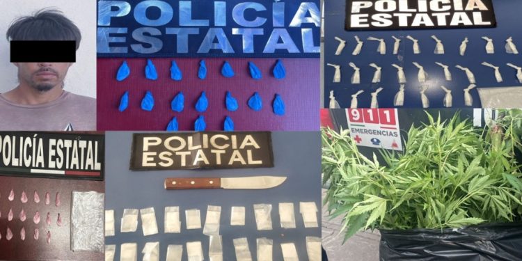 Acciones estratégicas de la Policía Estatal Sonora incautan más de 400 envoltorios de narcótico