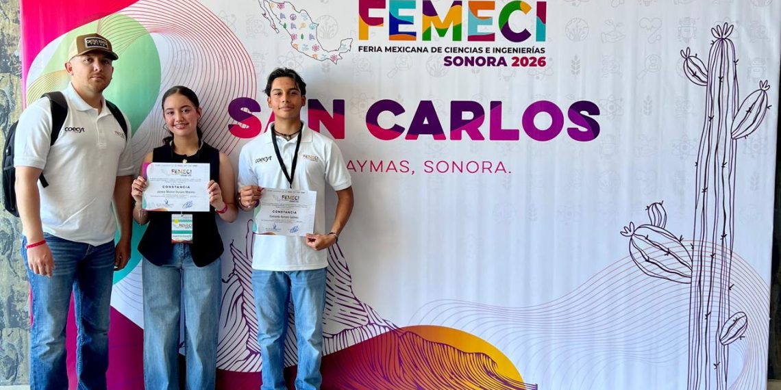 Estudiantes de Cecyte Sonora obtienen tercer lugar a nivel nacional en Femeci 2026