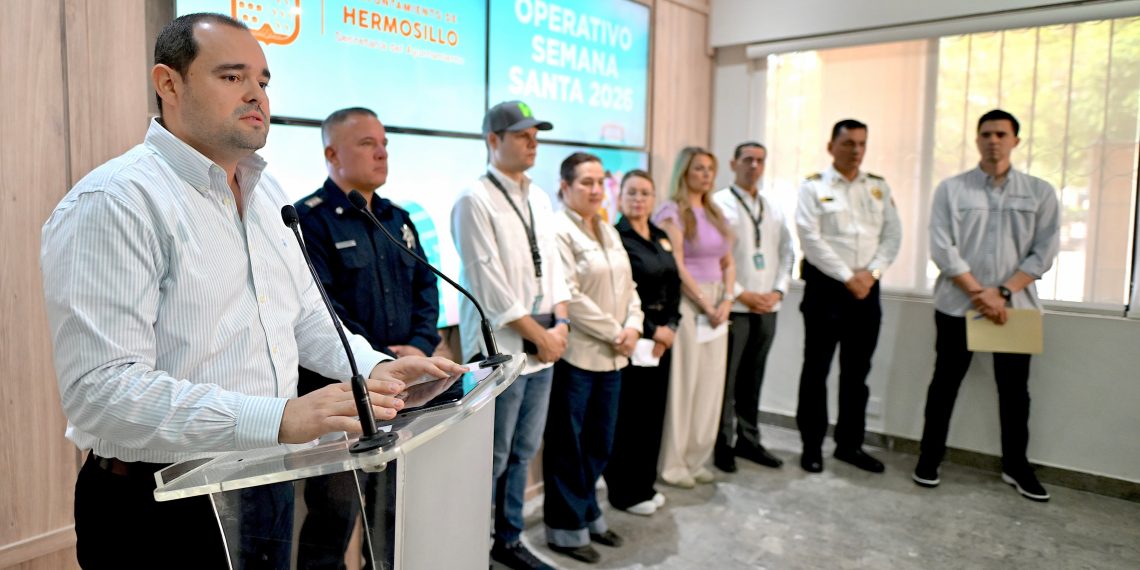 Anuncia Gobierno de Hermosillo operativo coordinado para una Semana Santa 2026 segura, limpia y ordenada