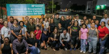 Beneficia Toño Astiazarán a familias de Las Praderas con programa de recarpeteo en vialidades del sector