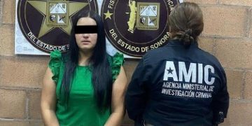 Captura AMIC en San Luis Río Colorado a mujer extranjera con orden de arresto vigente en Estados Unidos