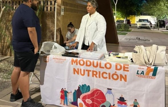 Otorga Ayuntamiento de Hermosillo consultas nutricionales gratuitas en colonias