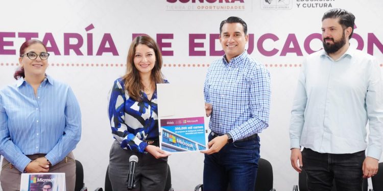Alianza entre el Gobierno de Sonora y Microsoft para capacitar a 350 mil personas en habilidades de IA: SEC