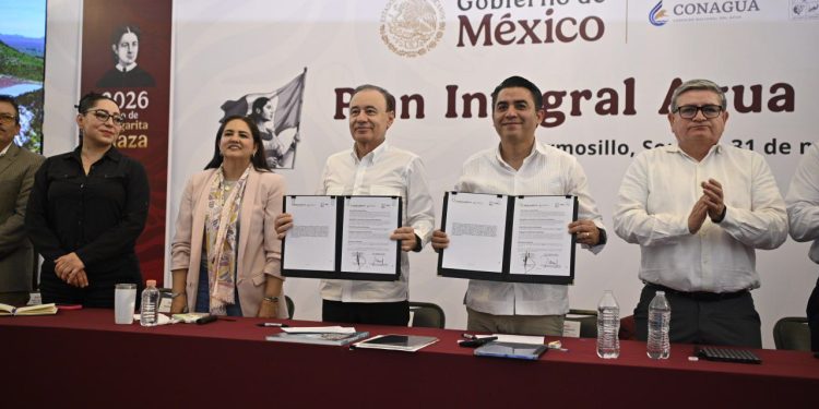 Presidenta Sheinbaum invierte más de 11 mil 500 millones en obras hídricas; garantiza 15% más de agua en Hermosillo: Durazo