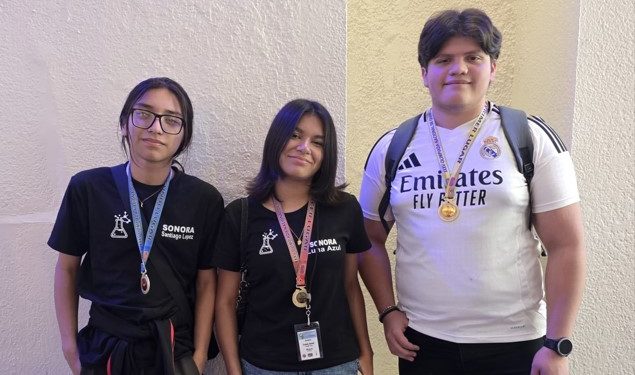 Alumnado de Cobach Sonora conquista tres medallas en la Olimpiada Nacional de Química