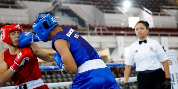 Pegan duro boxeadores sonorenses en la segunda sesión de Olimpiada Nacional