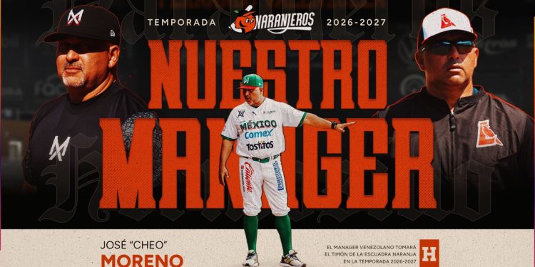 Naranjeros anuncia a José “Cheo” Moreno como su nuevo manager