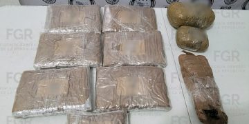 FGR obtiene sentencia de ocho años de prisión contra una persona detenida con más de nueve kilos de narcóticos