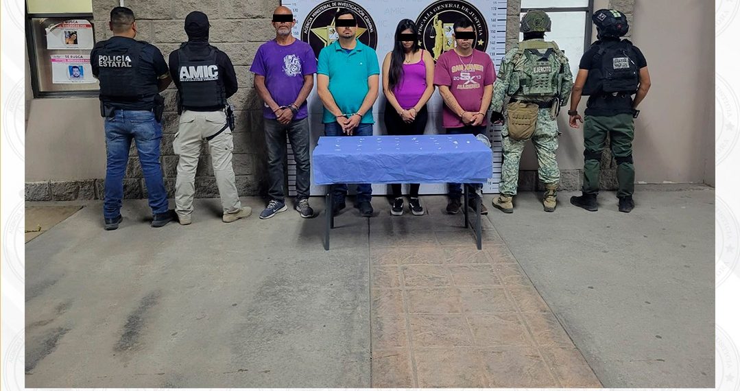Cateo en Hermosillo deja cuatro detenidos y droga asegurada