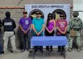 Cateo en Hermosillo deja cuatro detenidos y droga asegurada