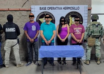 Cateo en Hermosillo deja cuatro detenidos y droga asegurada