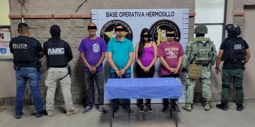 Cateo en Hermosillo deja cuatro detenidos y droga asegurada