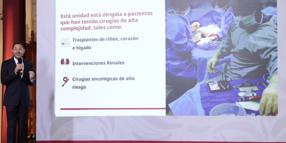 Presenta Martí Batres nueva sala de terapia postquirúrgica del CMN “20 de Noviembre” del ISSSTE