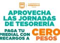 Invita Tesorería Municipal a aprovechar tres días de cero recargos al pagar el Predial