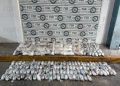 Investiga FGR el aseguramiento de 145 kilos y medio de metanfetamina localizada en empresa de paquetería.