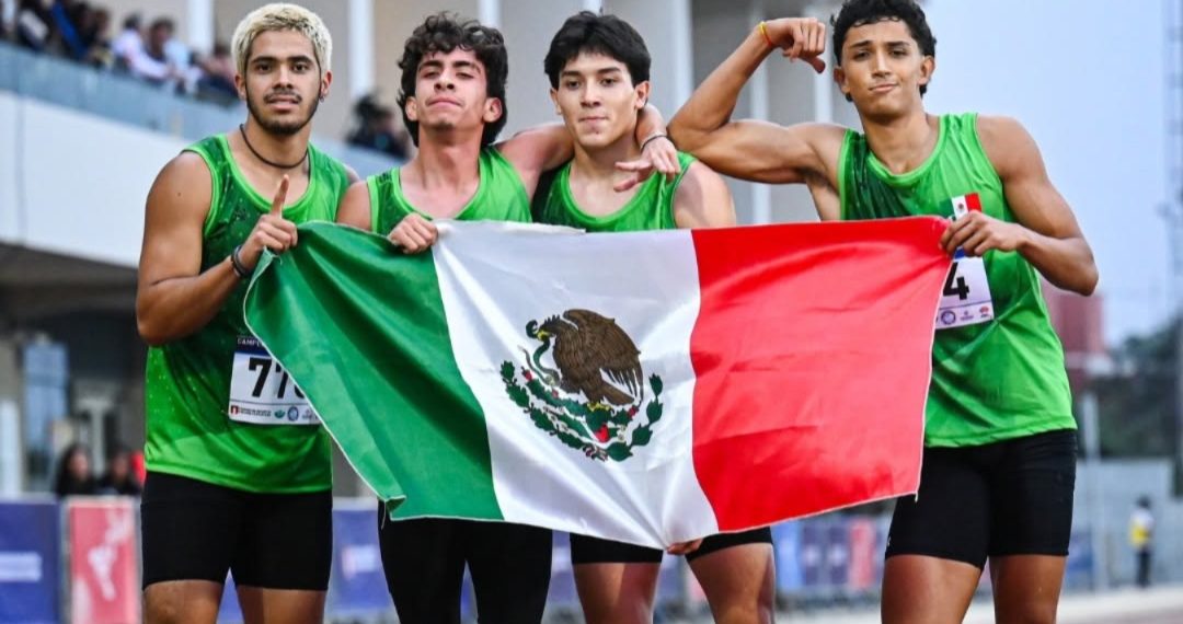 Velocista sonorense consigue dos preseas doradas en relevos en el Iberoamericano U20