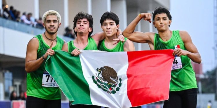 Velocista sonorense consigue dos preseas doradas en relevos en el Iberoamericano U20