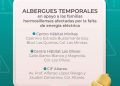 Ofrece Gobierno de Hermosillo Centros Hábitat y CIF Altares como albergues temporales a familias afectadas por falta de energía eléctrica