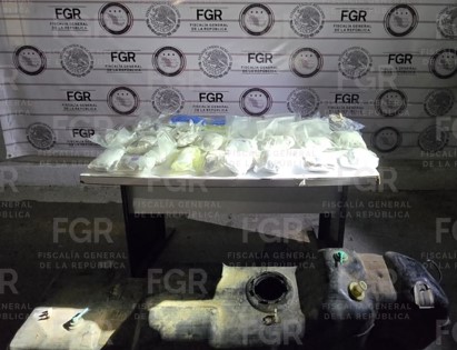 Investiga FGR aseguramiento de 15 kilos de droga en San Luis Río Colorado