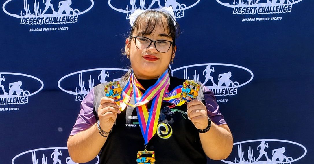 Atleta de deporte adaptado de Cobach Sonora conquista tres medallas de oro en competencia internacional