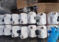 FGR investiga el aseguramiento de 200 litros de metanfetamina encontrada en empresa de paquetería