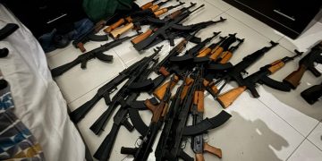 Asegura Mesa Estatal de Seguridad arsenal de alto poder en SLRC