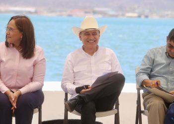 Gobernador Durazo acelera modernización del malecón de Guaymas; obra alcanza 35% de avance
