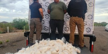 Asegura Mesa Estatal de Seguridad alrededor de 200 kilogramos de metanfetamina en Caborca