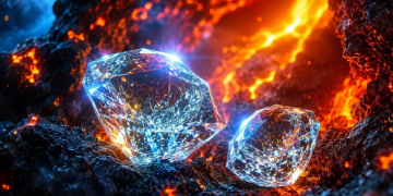 Descubren en dos diamantes formados a 700 kilómetros de profundidad