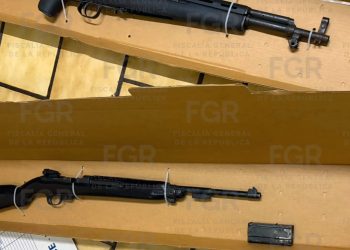 Obtiene FGR vinculación a proceso contra una persona detenida con armas, cargadores y cartuchos en Guaymas