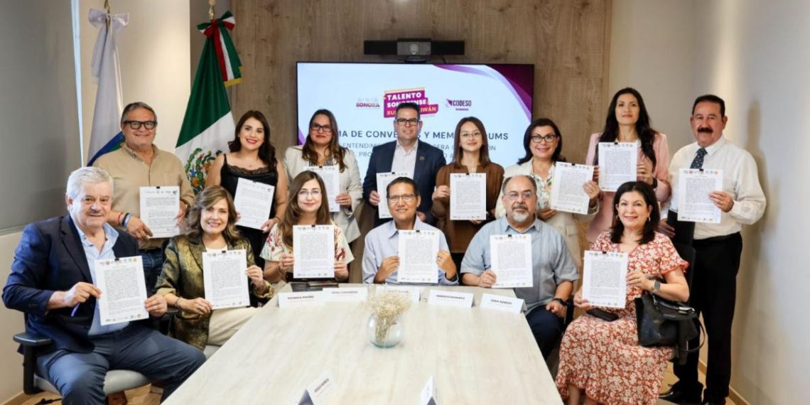 Codeso y universidades sonorenses firman memorándum de entendimiento para la tercera generación de Talento Sonorense rumbo a Taiwán