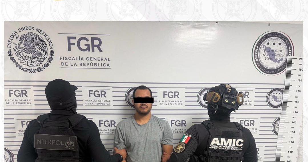 Capturan AMIC e INTERPOL México a objetivo prioritario con fines de extradición